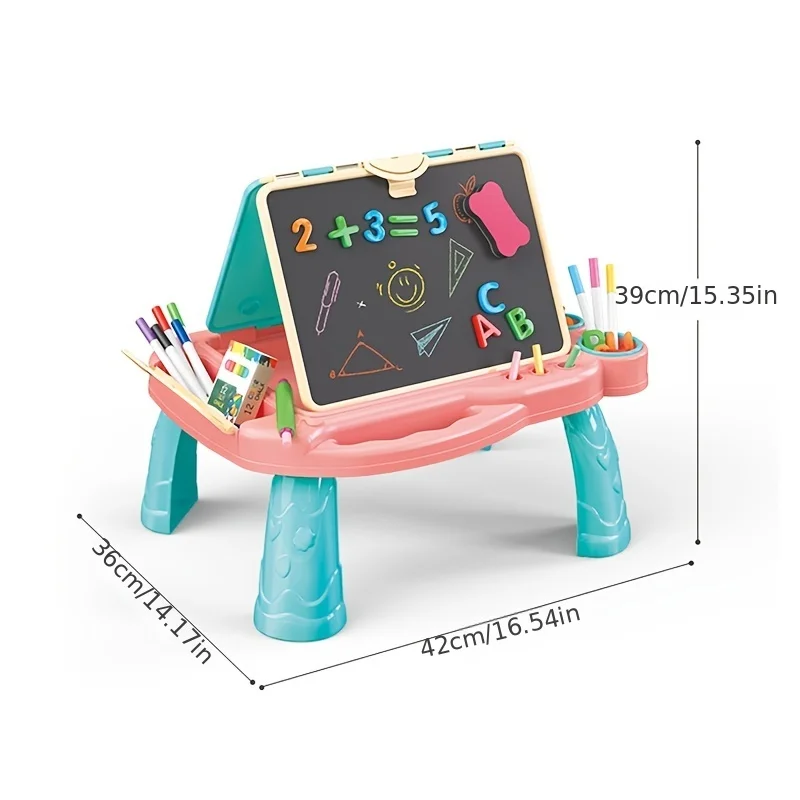 Caballete infantil Graffiti mesa plegable doble cara para dibujar