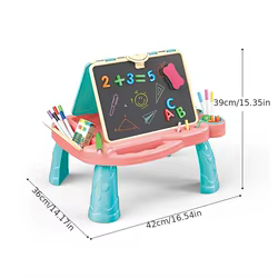 Caballete infantil Graffiti mesa plegable doble cara para dibujar