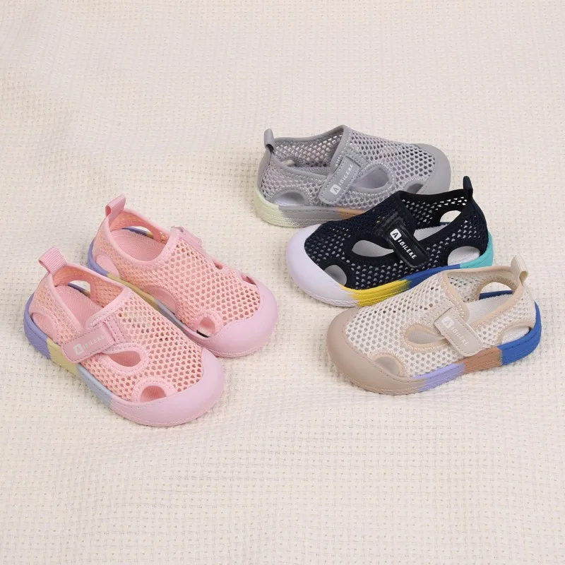 Zapatillas barefoot antideslizantes de malla transpirable para niños - imagen 4