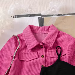 Conjunto de pana manga larga para niño