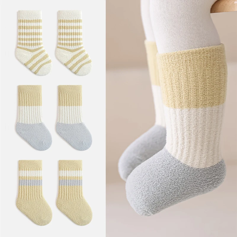 Calcetines de lana antibacterianos suaves para bebé en invierno - imagen 2
