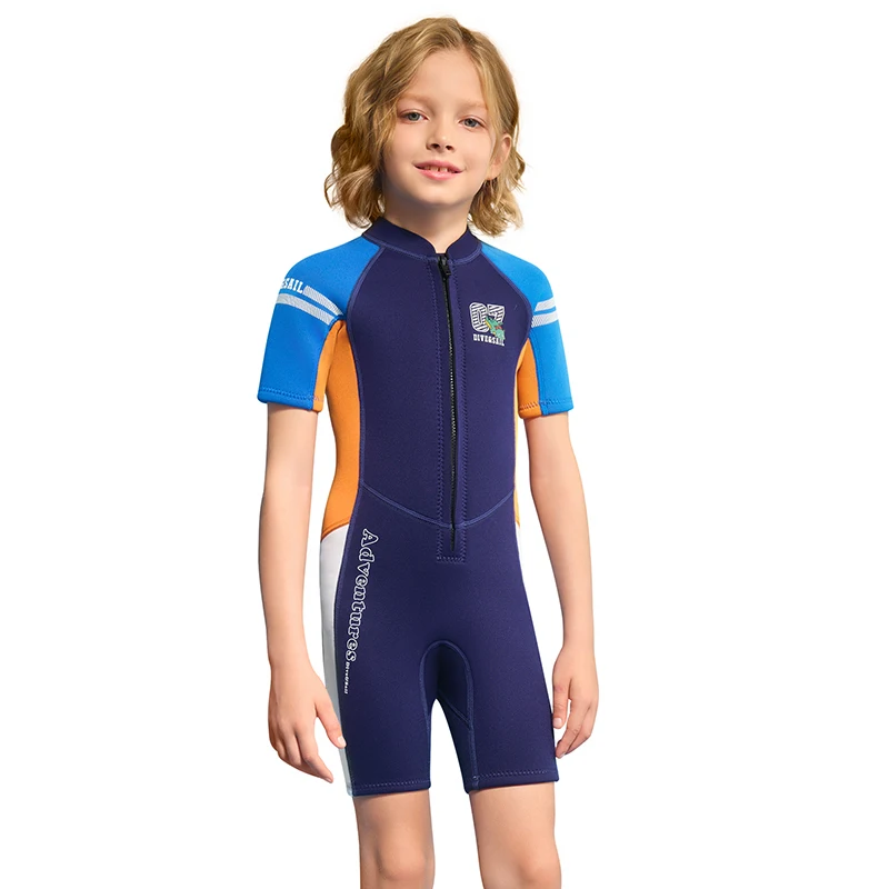 Traje de neopreno infantil corto para surf térmico y buceo