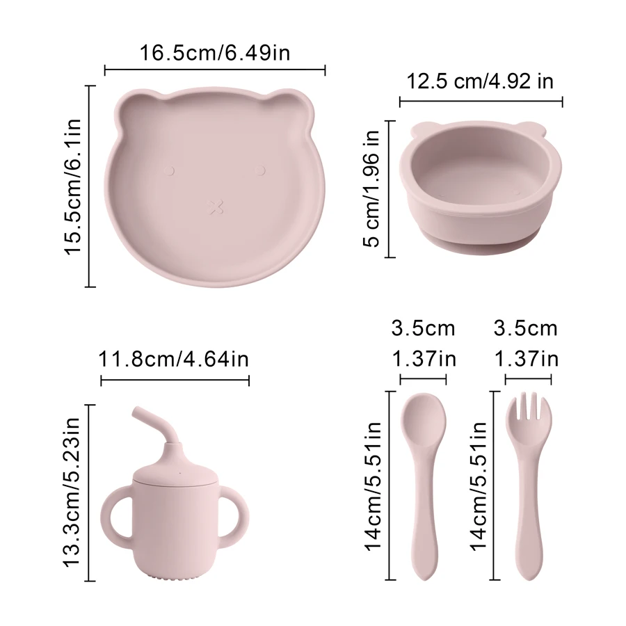 Juego de alimentación de silicona completo