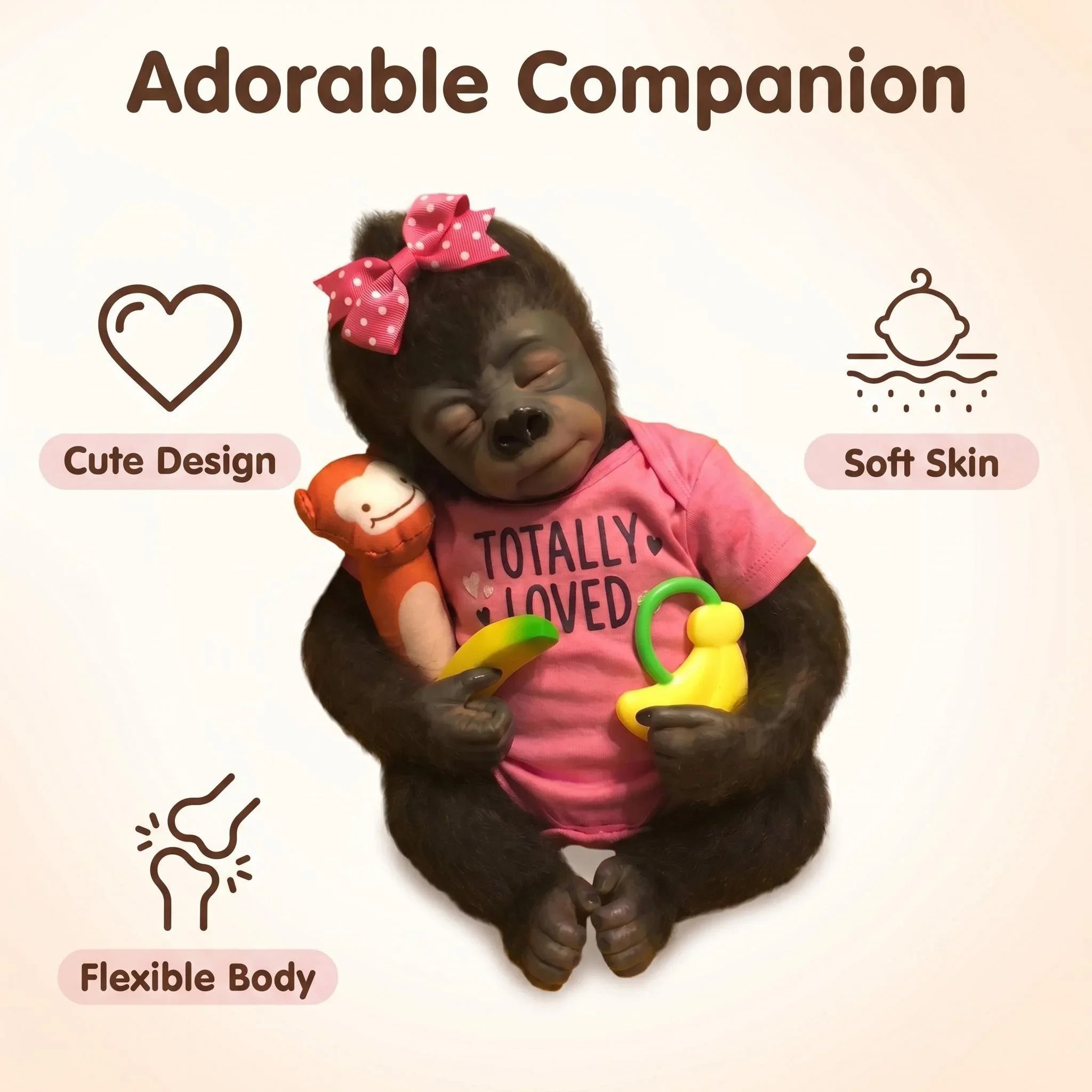 Orangután reborn NPK negro