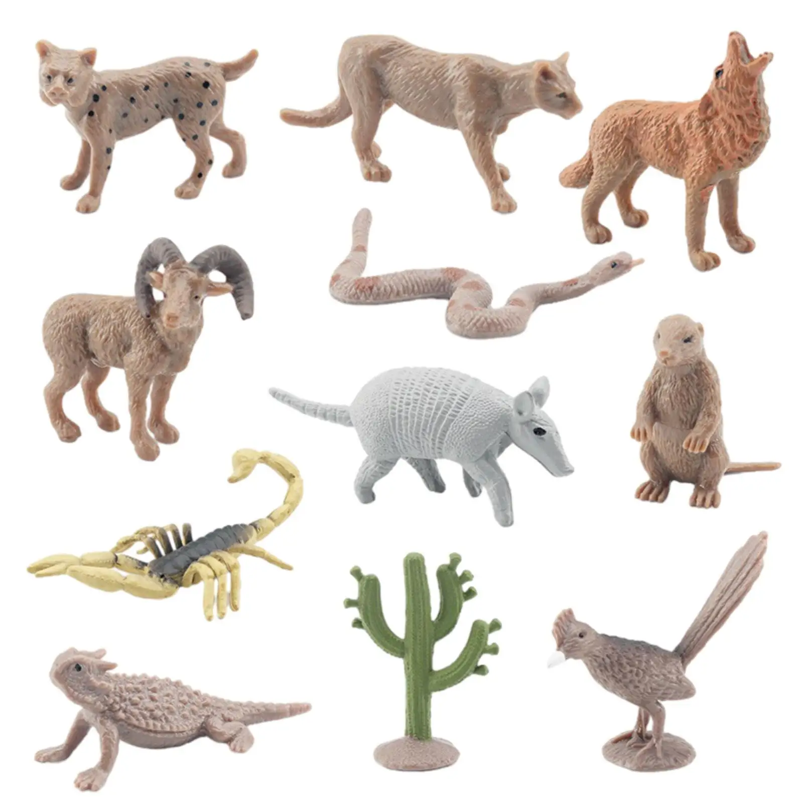 Figuras animales del desierto de PVC realistas para decorar - imagen 5