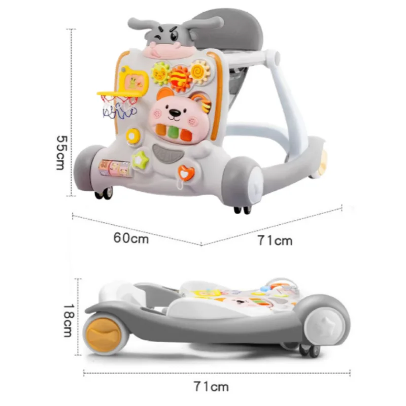 Carrito para caminar con patas antideslizantes y plegable - imagen 5