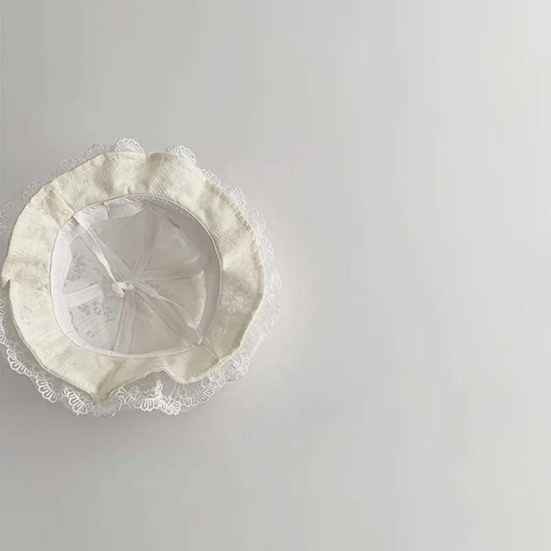 Sombrero de verano con volantes y lazo para bebé niña - imagen 2