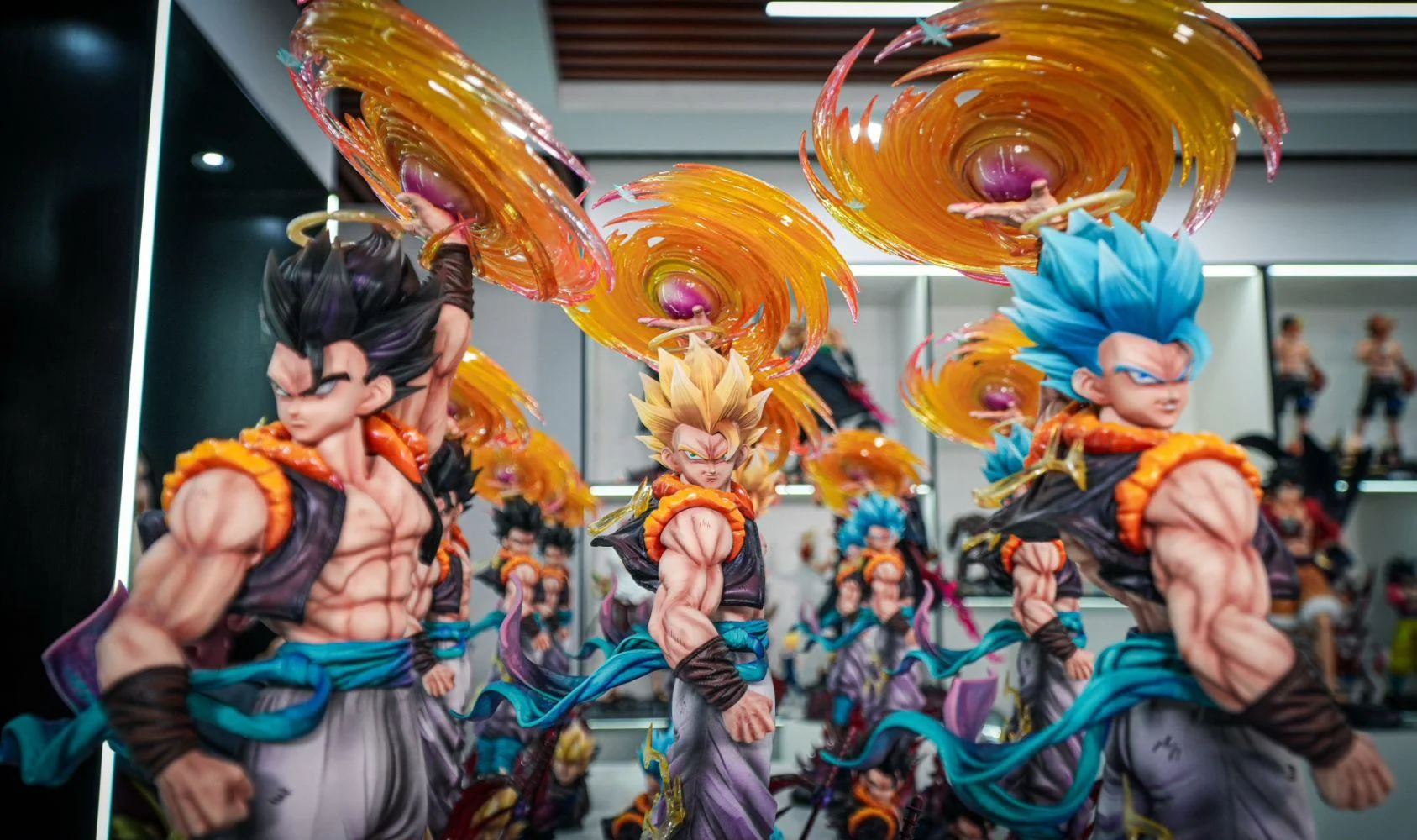 Figura articulada PVC Dragon Ball Z Gogeta con cabeza intercambiable - imagen 5