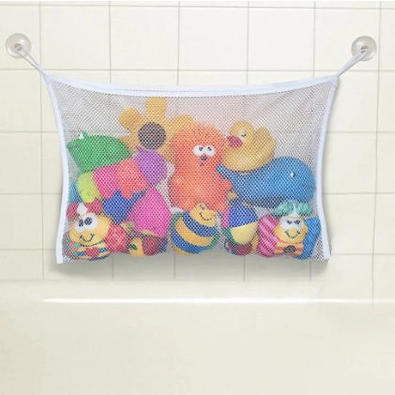 Organizador de juguetes baño bebé con ventosas fuertes bolsa malla - imagen 3