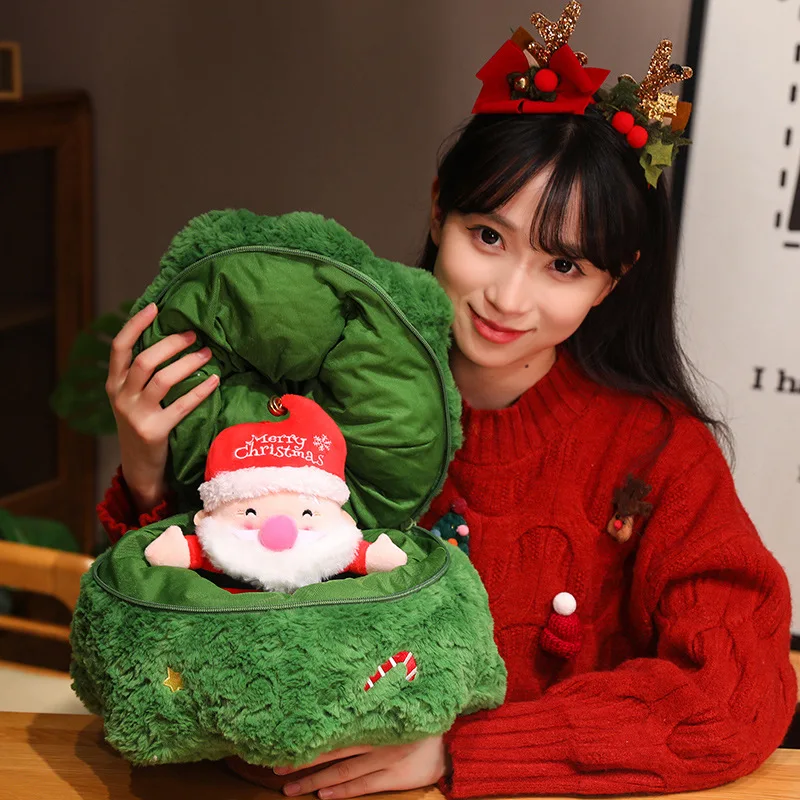 Presentación de la almohada como regalo de Navidad