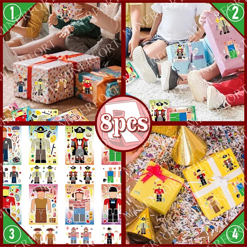 Roblox rompecabezas educativo con pegatinas DIY para niños - imagen 2