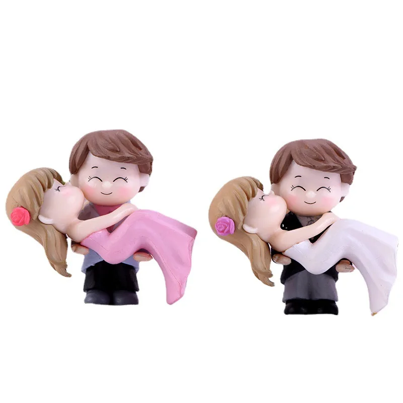Figuras de novios para decoración de tartas y jardín de hadas - imagen 5