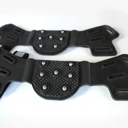 Crampones de hielo antideslizantes ajustables para zapatos con picos