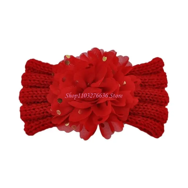 Diadema bebé tejida tipo turbante para recién nacido