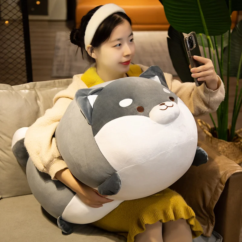 Peluche almohada de perro Shiba Inu y Corgi relleno suave - imagen 3
