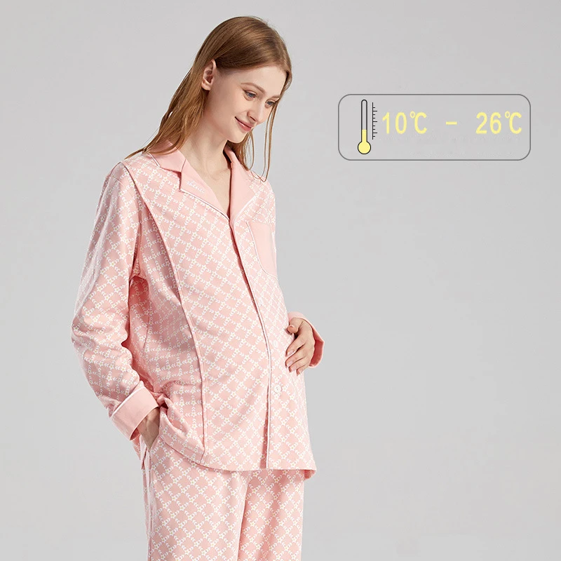 Pijamas de lactancia para hospital y posparto – maternidad - imagen 4