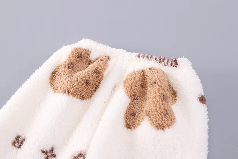 Pijama de oso para niños de 1 a 5 años, conjunto de ropa de hogar