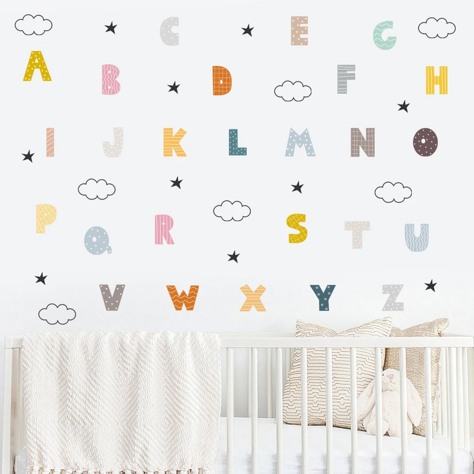 Vinilo adhesivo de pared infantil de letras para habitación bebé - imagen 3