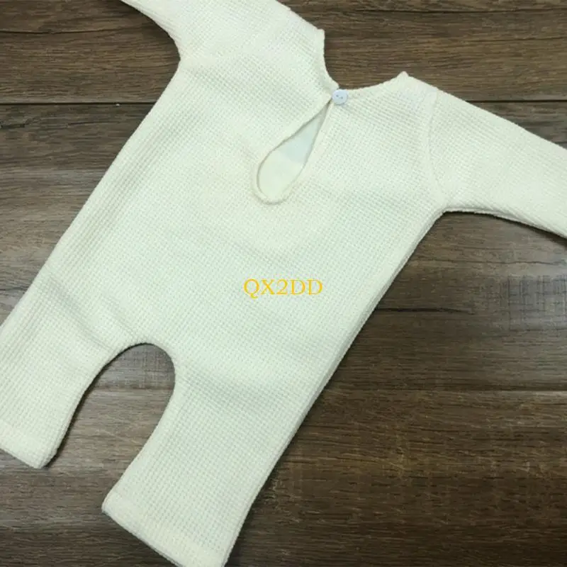 QX2D Traje recién nacido con gorro de oso para fotos - imagen 2