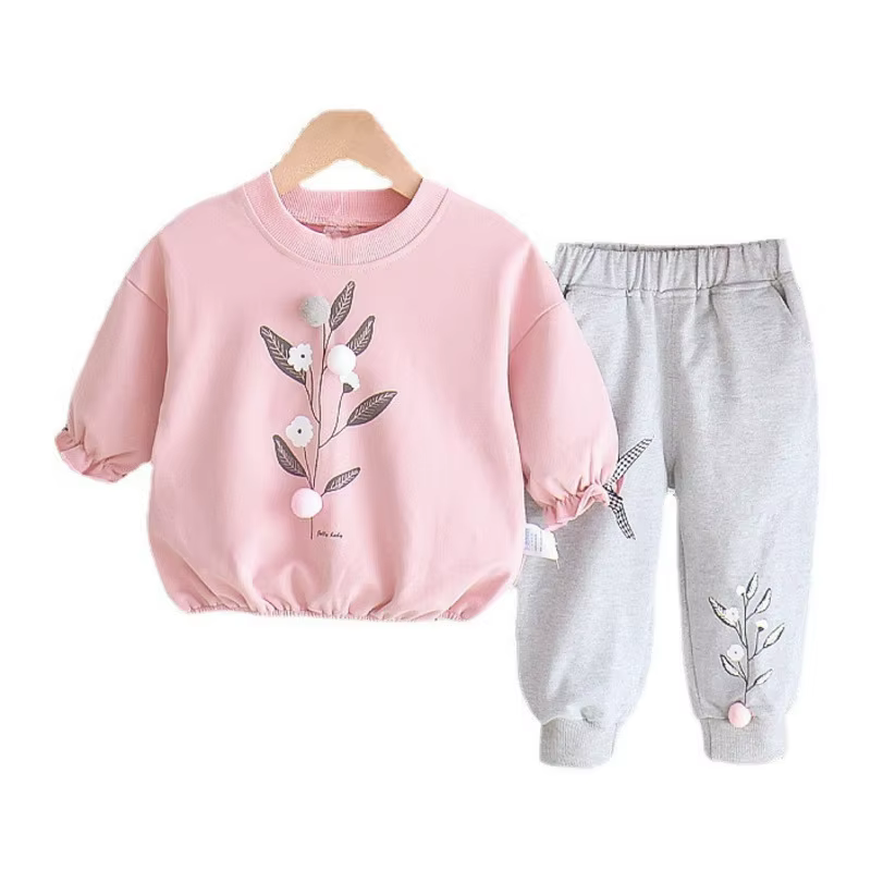Chándal infantil primavera otoño – Conjunto camiseta pantalón casual - imagen 2