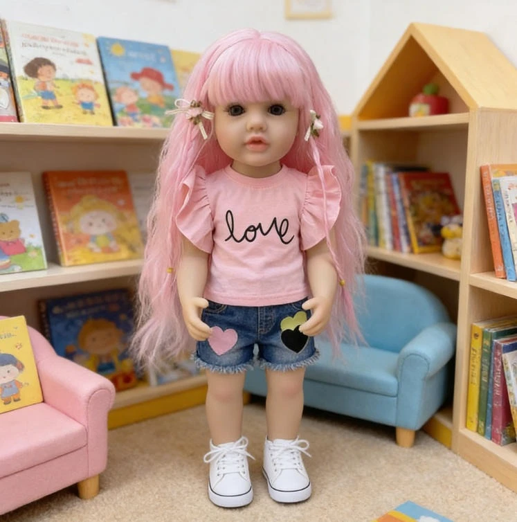 NPK Betty Muñeca Reborn de vinilo 3D con piel realista - imagen 4