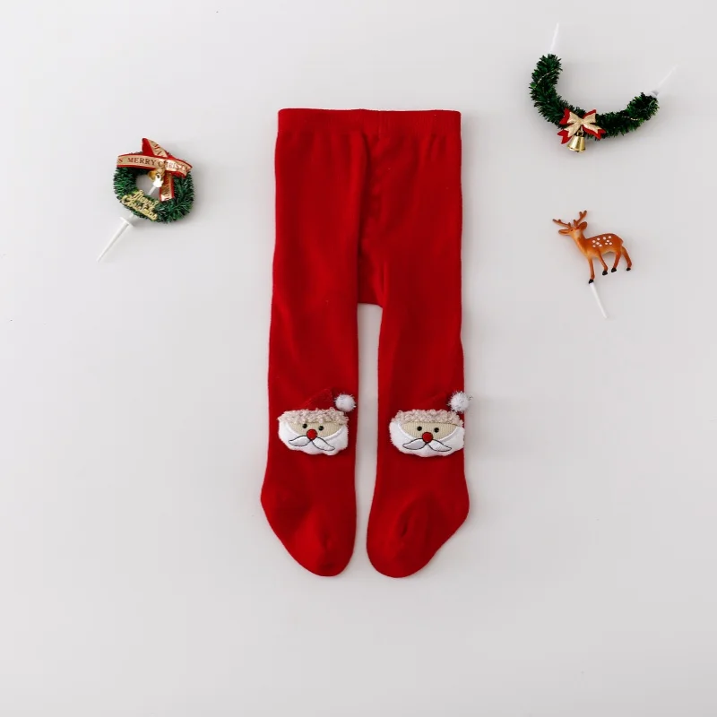 Medias de Navidad para bebé recién nacido de algodón con alces - imagen 3