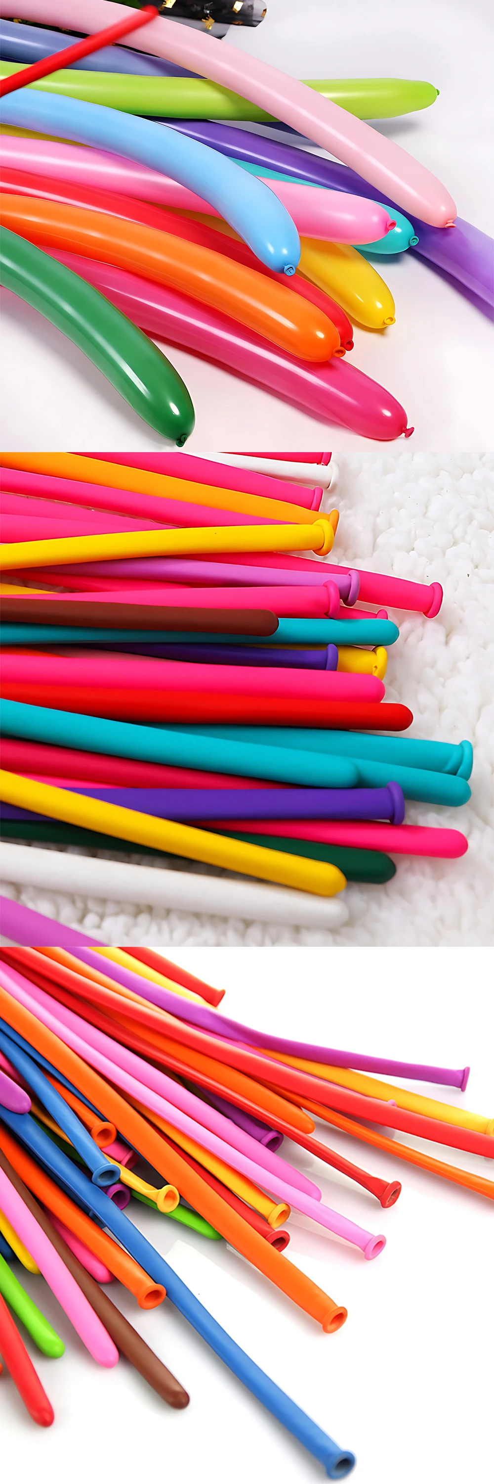 Montaje flexible con globos tipo tira