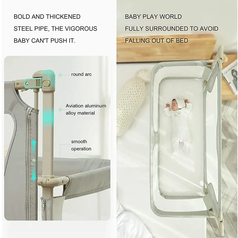 Cuna ligera para bebé - cama de uso dual con protección