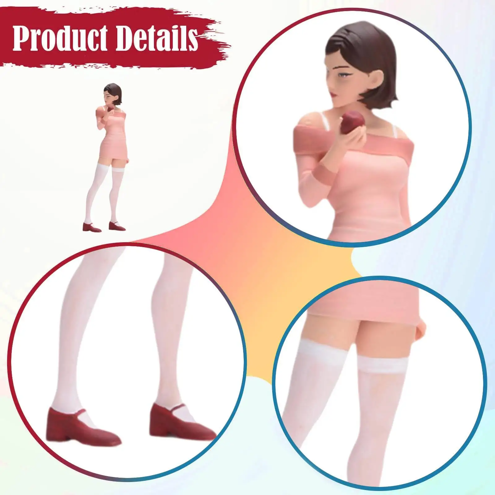 Figura en miniatura con calcetines altos para jardín de hadas - imagen 3