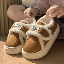 Pantuflas de felpa algodón suaves para niña – Zapatillas de casa invierno