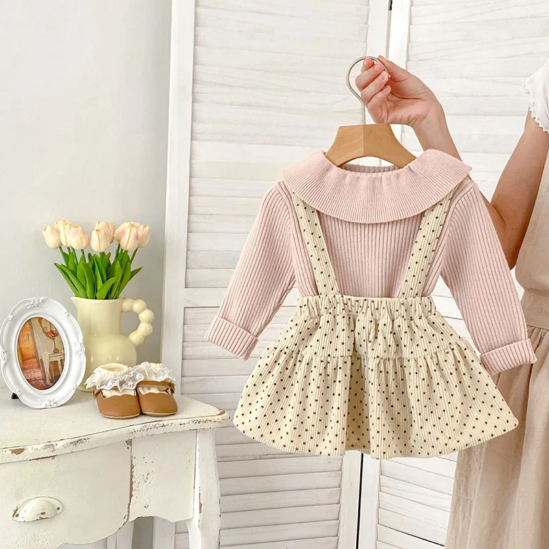 Falda con tirantes Milangel – Estampado floral para bebé - imagen 4