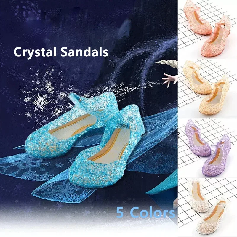 Sandalias antideslizantes para niña de estilo sirena princesa