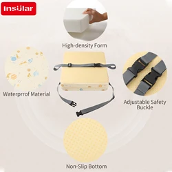 Cojín impermeable antideslizante silla alta bebé – Estrella extraíble
