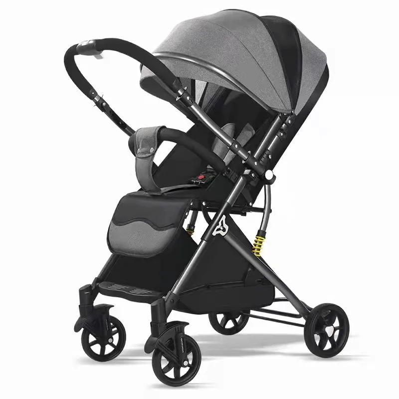 Cochecito de bebé ligero y plegable con asiento reclinable – práctico - imagen 5