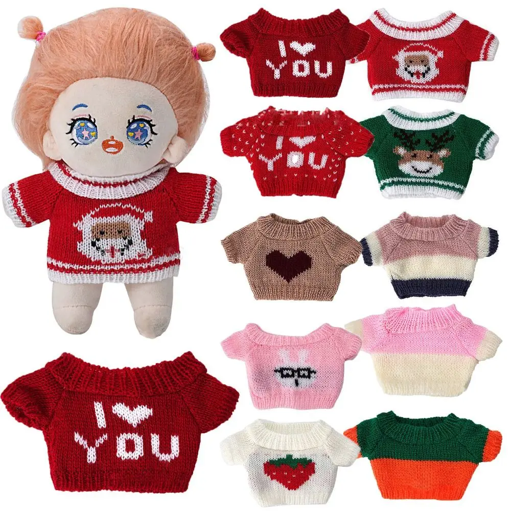 Suéter de punto para muñeca 20 cm, vista frontal