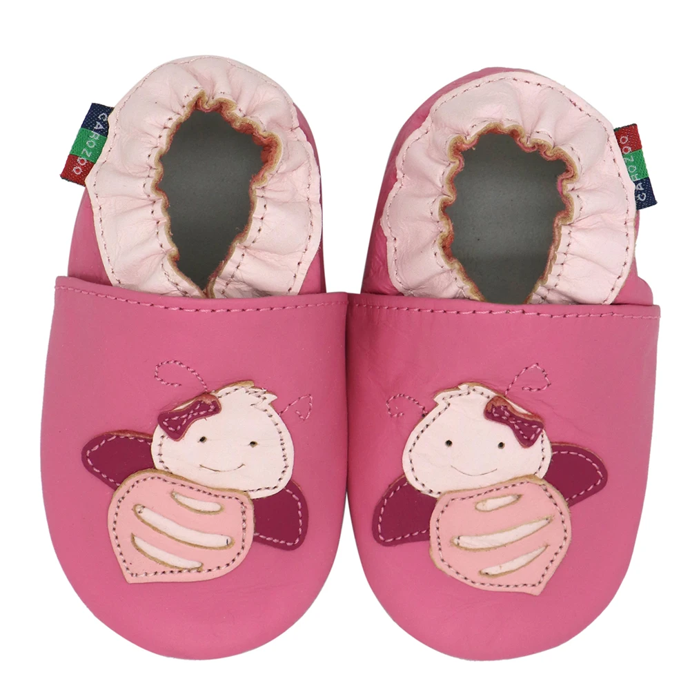 Carozoo zapatos infantiles en piel de oveja para primeros caminantes - imagen 3