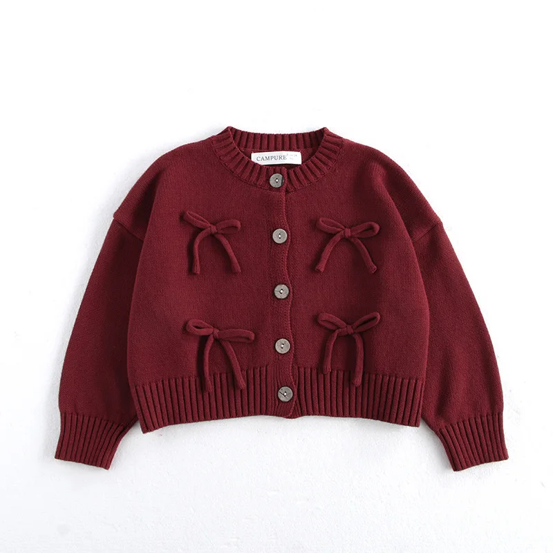 Suéter de Año Nuevo para niños – Cardigan rojo coreano