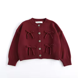 Suéter de Año Nuevo para niños – Cardigan rojo coreano