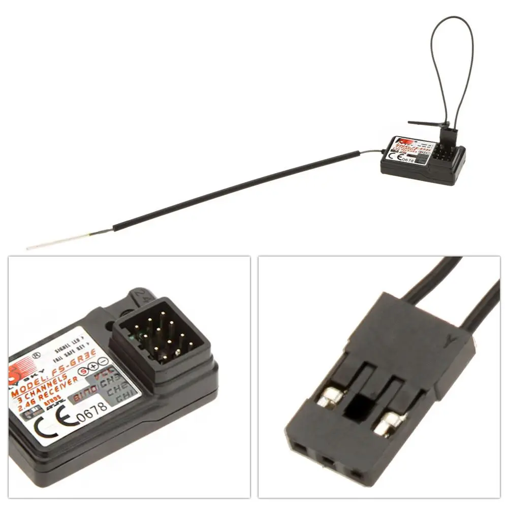 Receptor Flysky FS-GR3E 3 canales 2,4G con Failsafe para RC - imagen 3