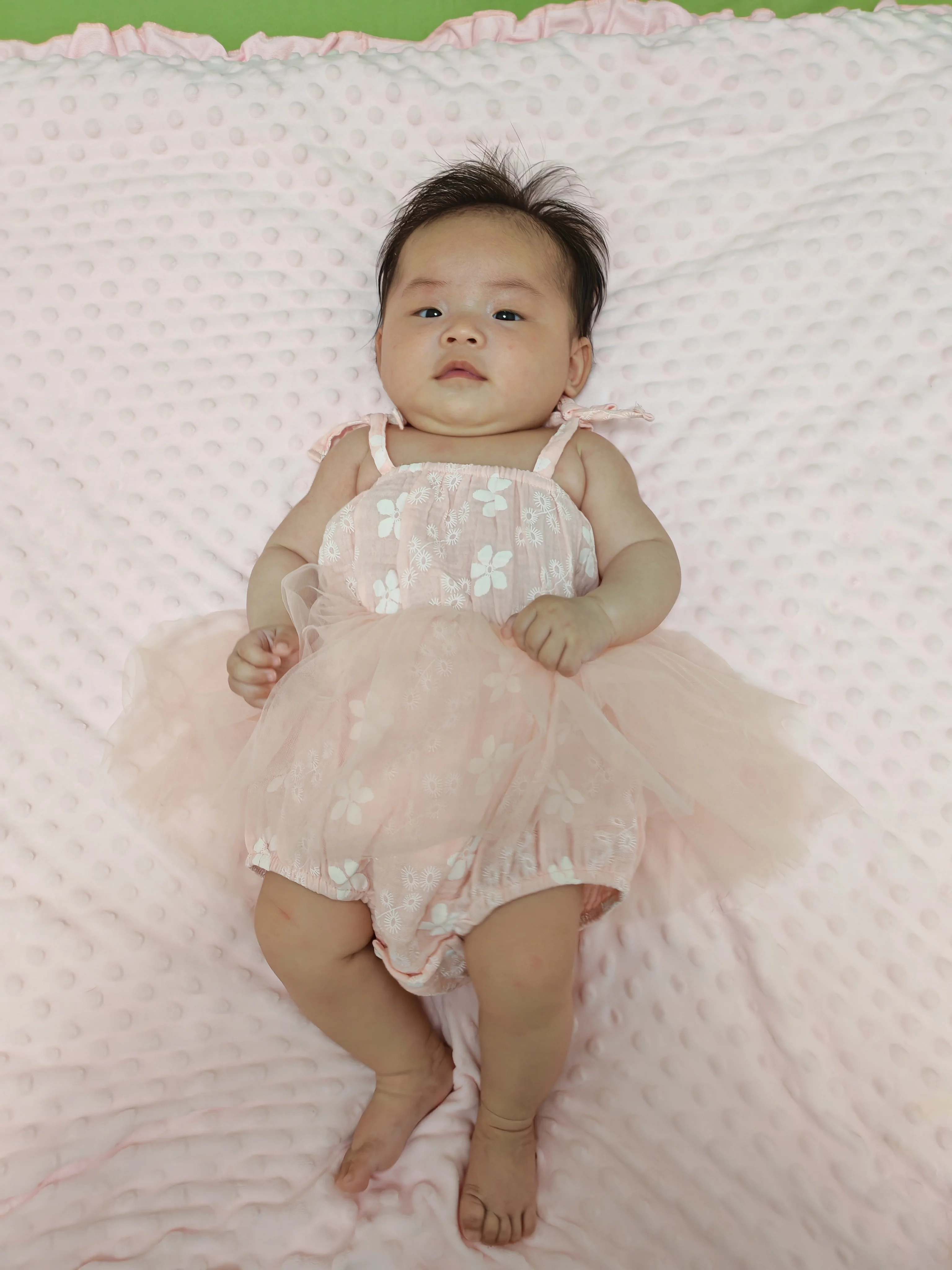 Conjunto para bebé con diadema rosa