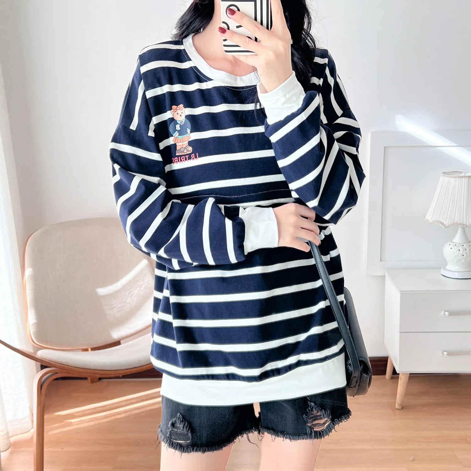 Sudadera con capucha de maternidad para lactancia - imagen 4