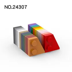 Bloques de construcción cuña y placa 2x2 modular derecha MOC
