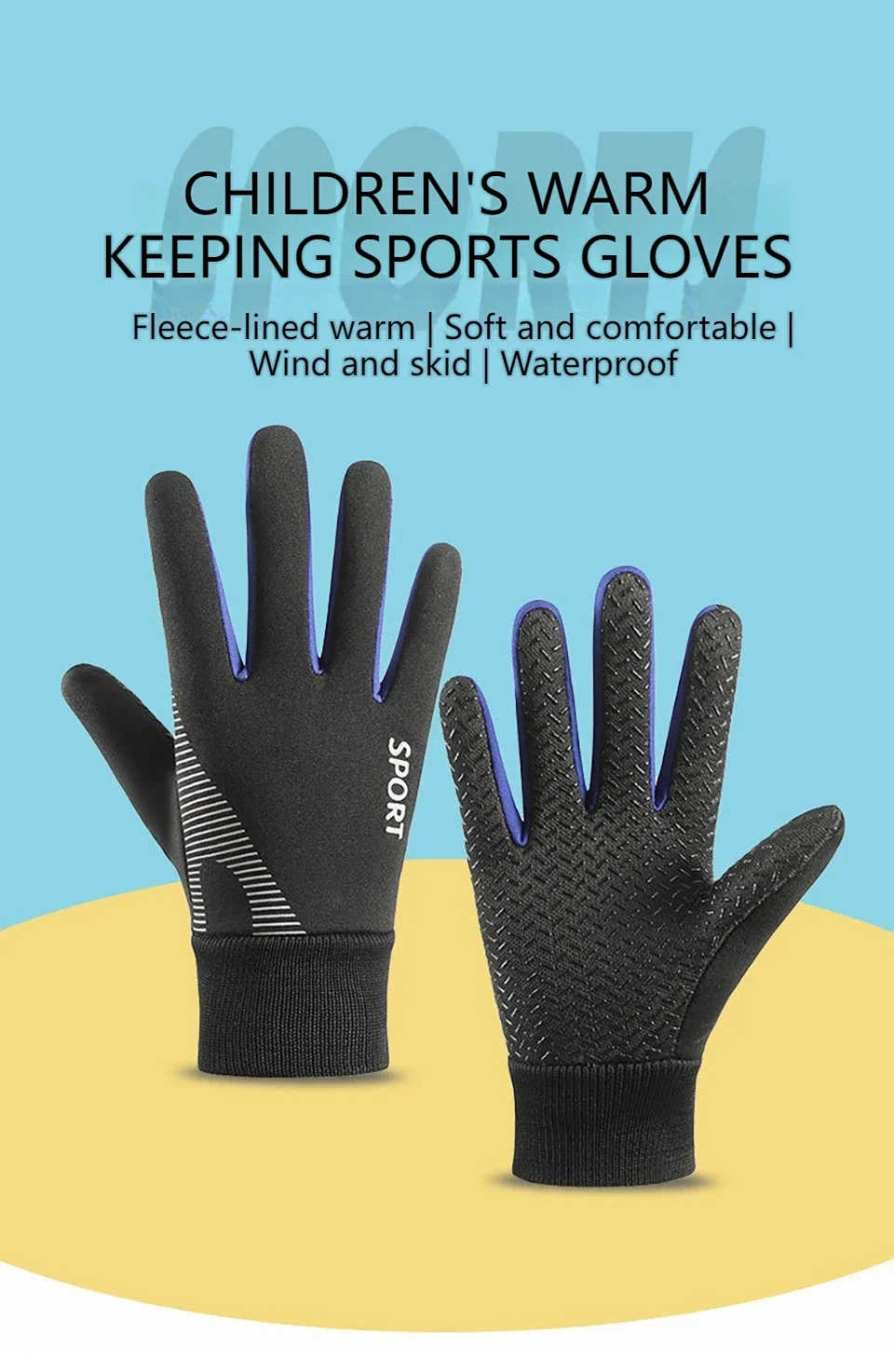 Guantes con talla y ajuste orientativo