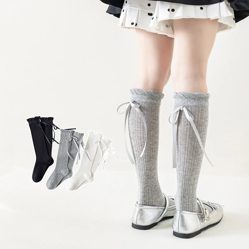 Calcetines altos finos de verano para niña – Malla suave - imagen 5