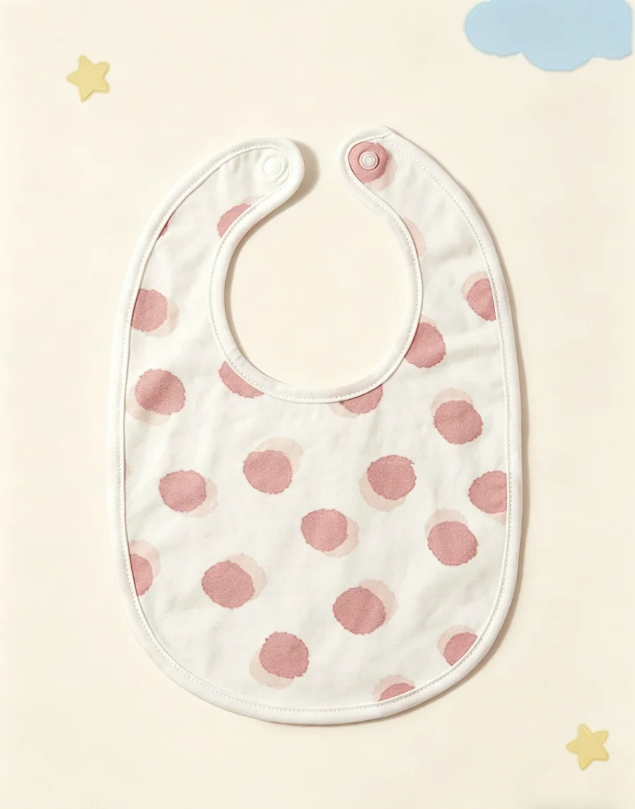 Detalle del estampado de lunares