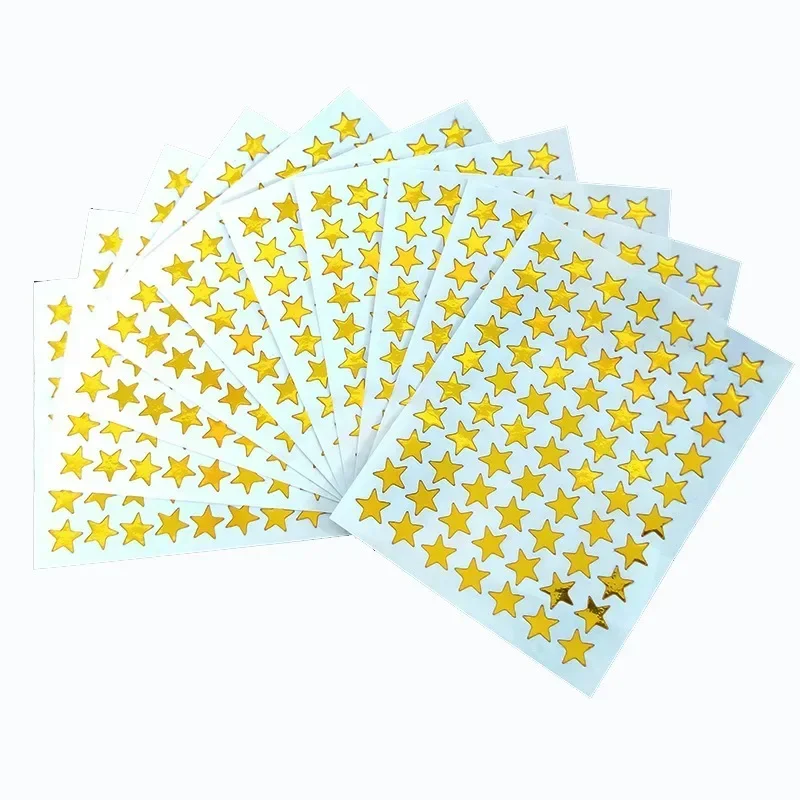 Pegatinas de estrellas doradas para manualidades y álbum de recortes - imagen 2