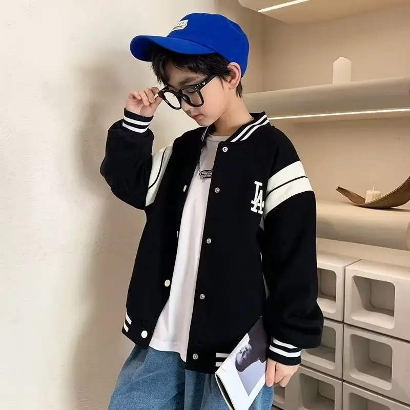 Chaqueta de béisbol para niño – Cuello redondo para primavera y otoño - imagen 3