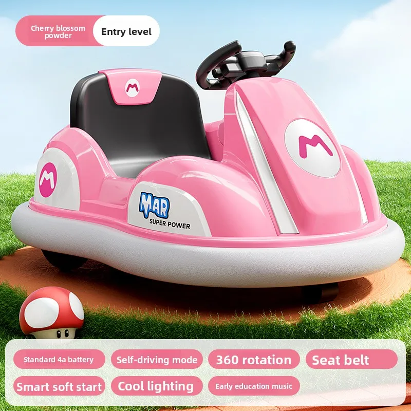 Andador coche de choque eléctrico con giro completo y música - imagen 4