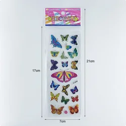 Pegatinas 3D de mariposa kawaii para decorar habitación infantil