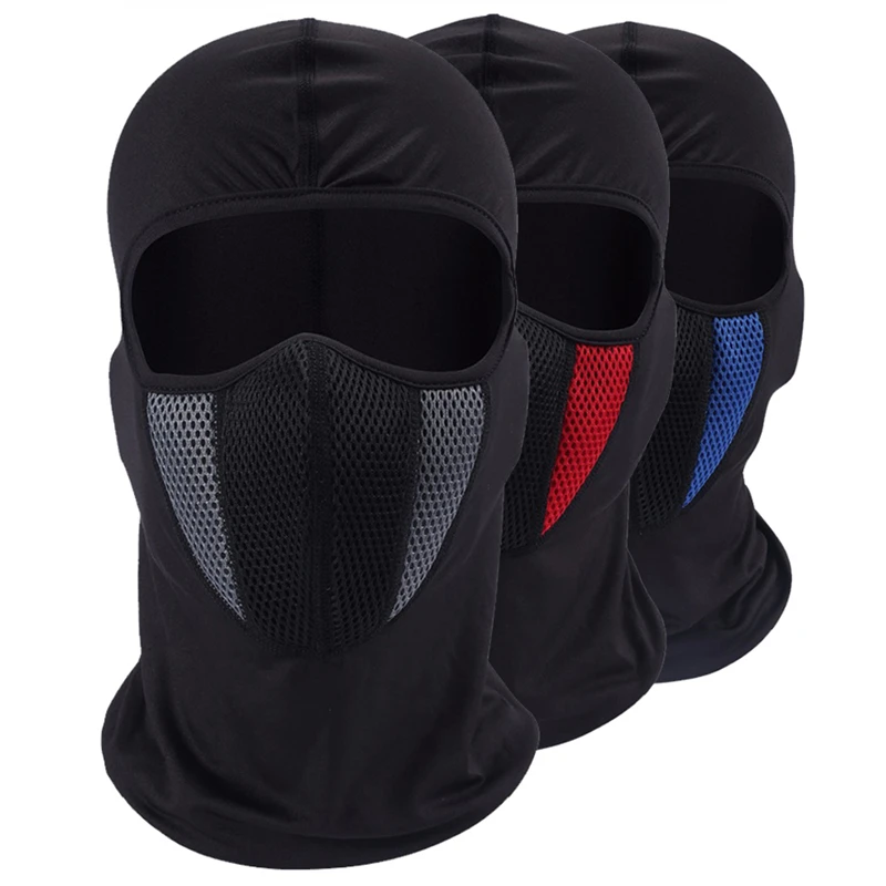 Pasamontañas de verano para casco moto a prueba de viento
